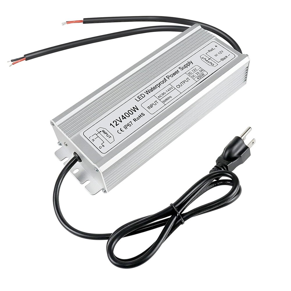 IP67 Waterproof Outdoor LED Driver 400W DC 12V Power Supply  AC 90-140V to...