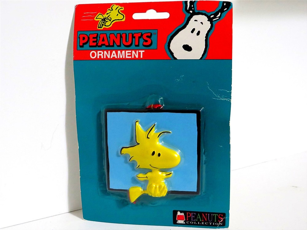 Snoopy Peanuts Charlie Brown Kurt Adler Christmas Face Series Ornament Woodstock