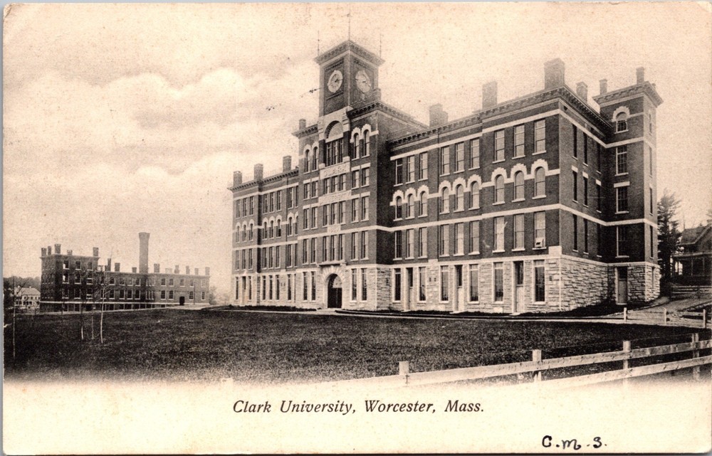 Clark University Worcester Massachusetts 1909 Posted German Postcard