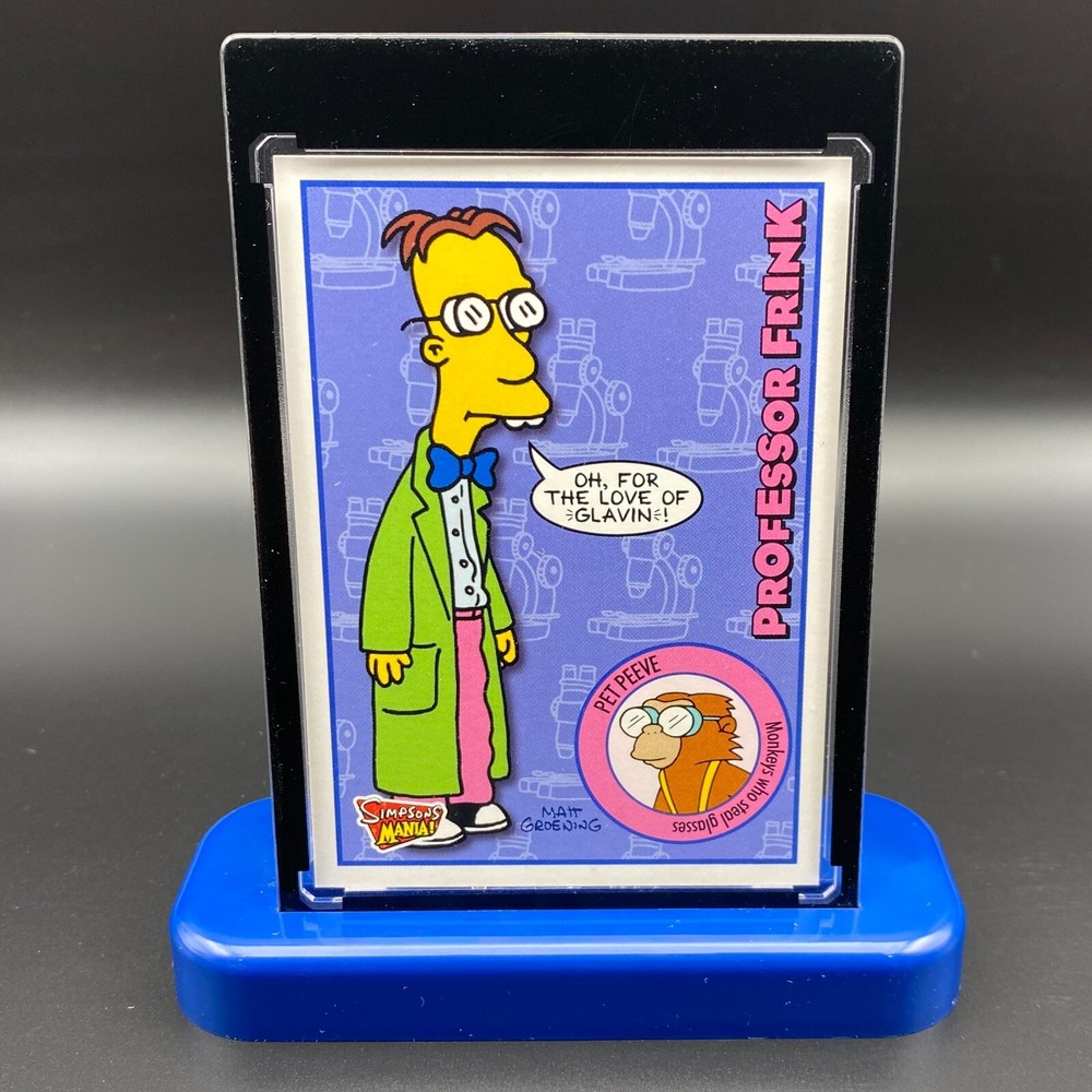 Professor Frink The Simpsons Display Collectible Gift Trading Card Mania