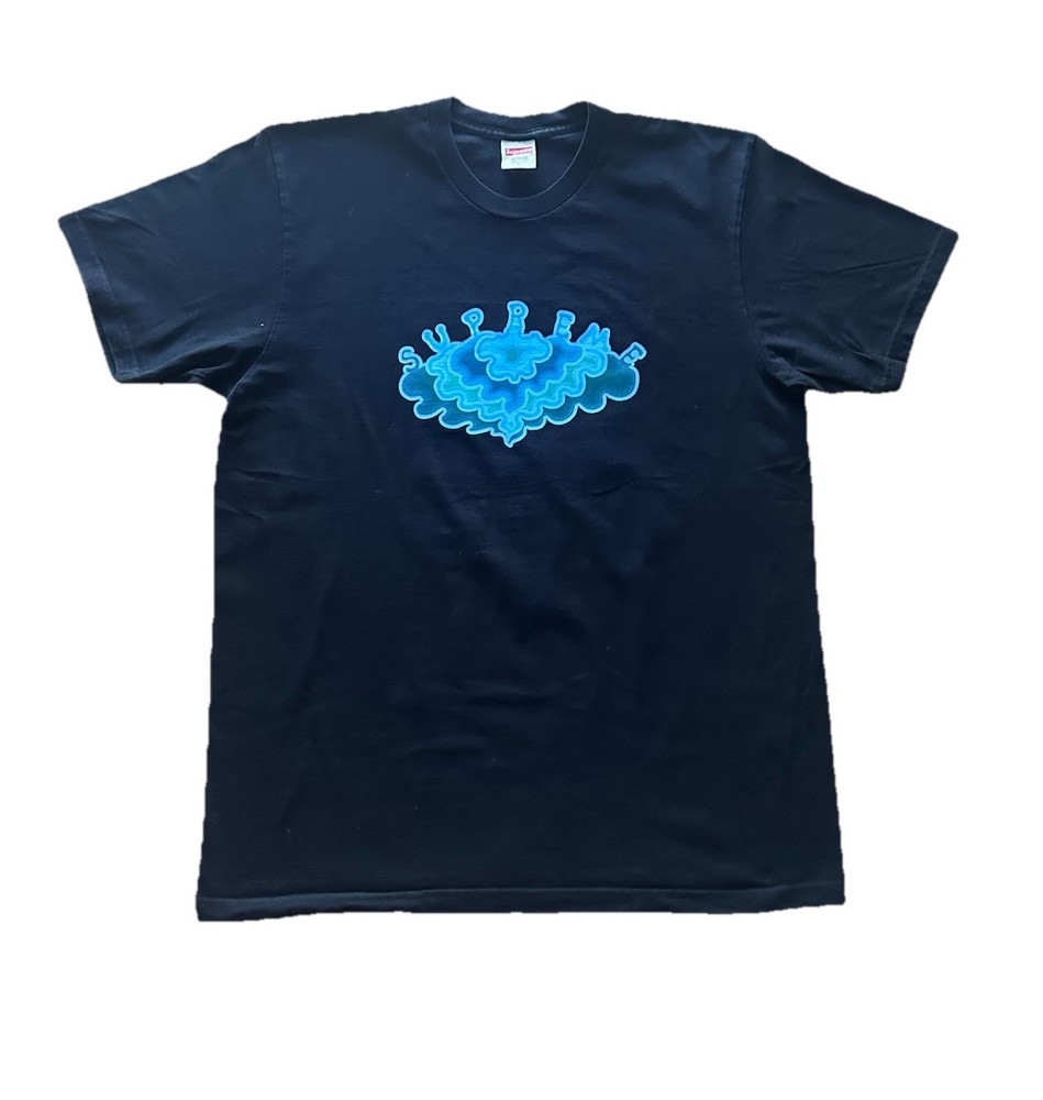 Supreme Clouds Tee Black Mens Size Large SS19