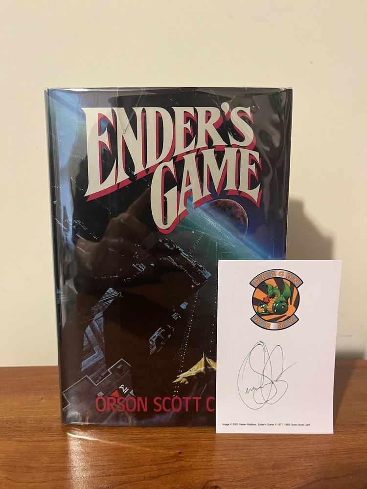 SIGNED Bookplate Ender’s Game 1st Edition 1st Printing Orson Scott Card
