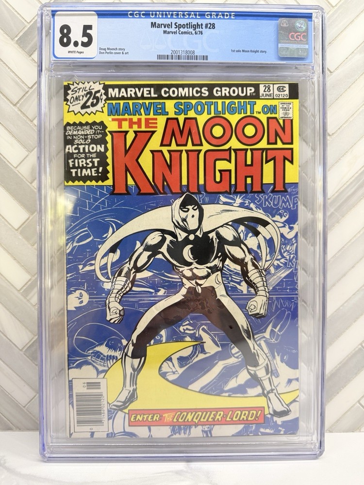 Marvel Spotlight 28 Cgc 8.5 30 Cent Price Variant V1 1976! 1St Solo Moon Knight!