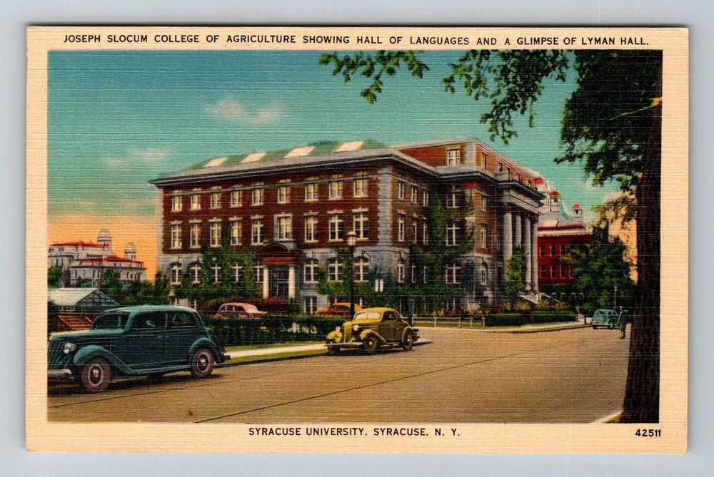 Syracuse, NY-New York, Slocum Hall Syracuse University College Vintage Postcard