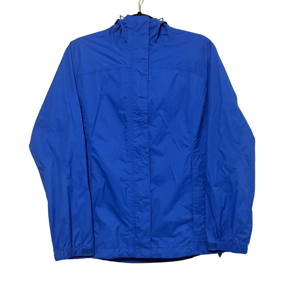 L.L. Bean Nylon Windbreaker Men’s S Blue Full Zip Outdoor Hoodie Lightweight