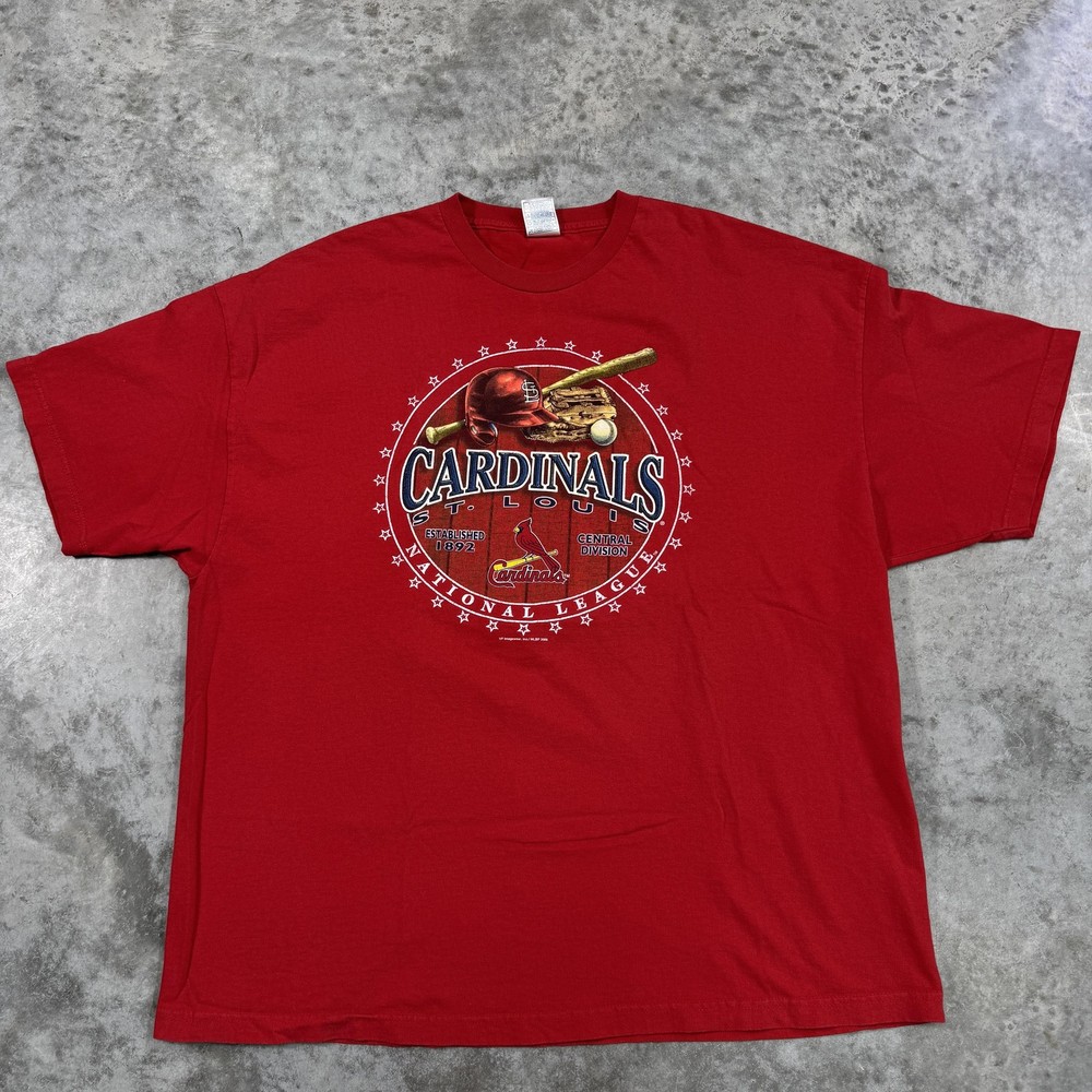 St. Louis Cardinals Shirt Mens 3XL Red MLB Baseball National League VF 2006 Tee