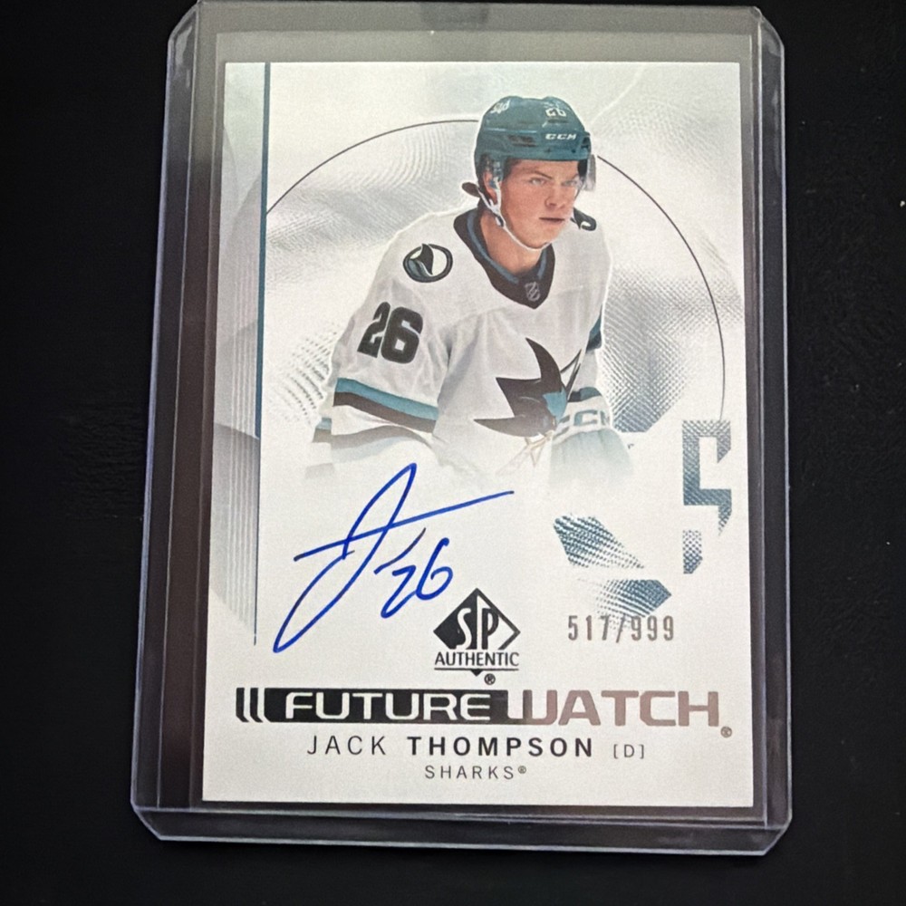Jack Thompson 2024-25 Upper Deck SP Authentic Future Watch Auto /999 #113 RC