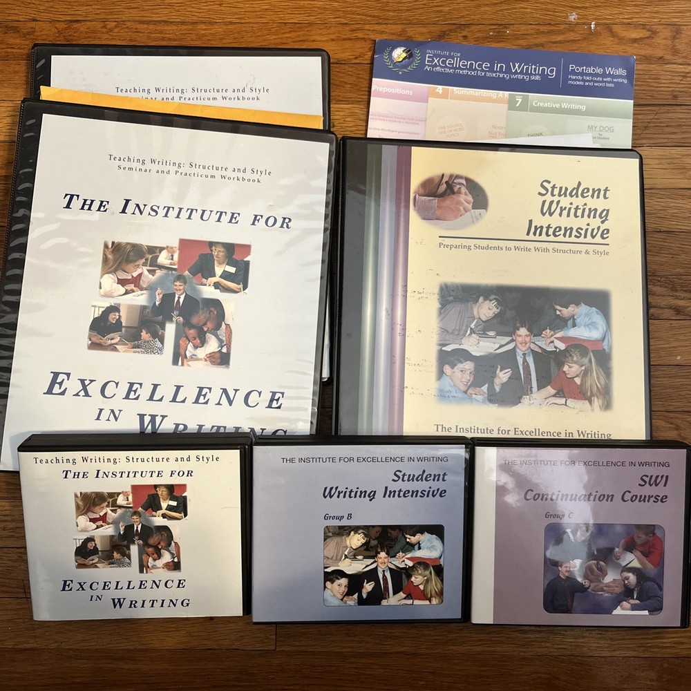 IEW Teaching Writing Structure DVD SET  Group B, C +Parent/Student Workbook Sets