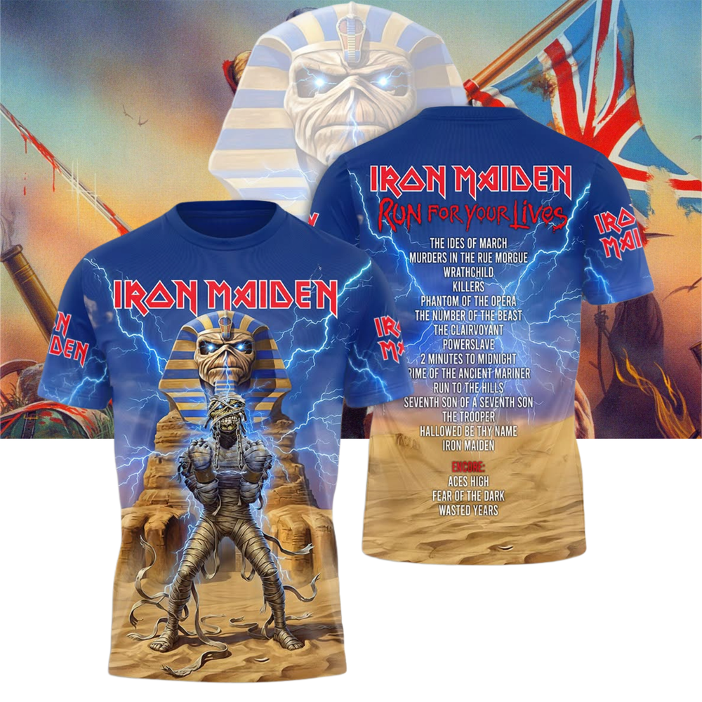 Limited! Iron Maiden World Tour 2026 All Over Shirt - S to 5XL, V04
