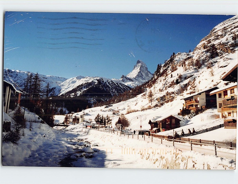 Postcard Matterhorn Mountain Zermatt Switzerland