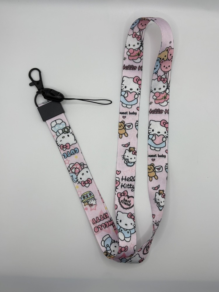New Sanrio Hello Kitty Lanyard/  Keychain Badge Card Holder