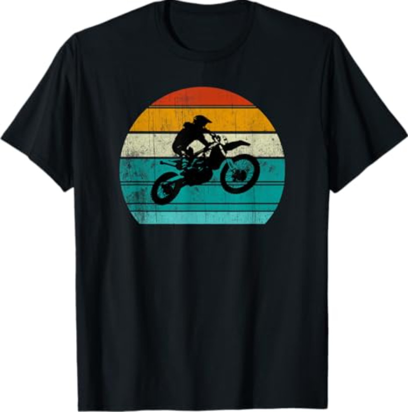 Dirt Bike Motocross Motorcycle Vintage Retro Unisex T-Shirt