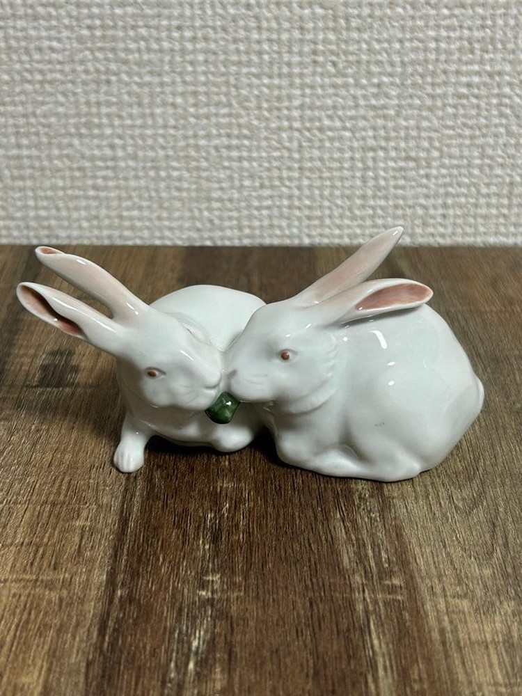 Royal Copenhagen Rabbit Figurine Ceramic Denmark Collectible Used