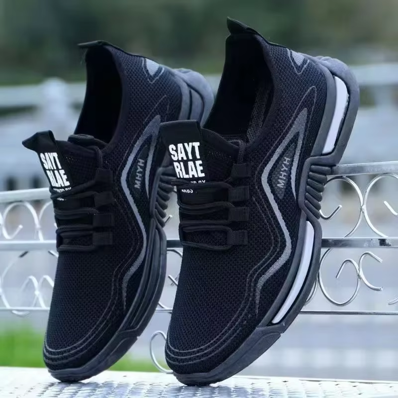 Men Shoes Slip on Fashion Sneakers Male Sport Running Shoes Breathable Gym Train