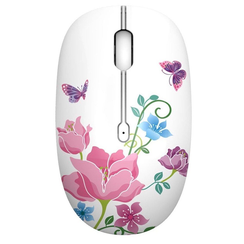 M101 Cute Silent Wireless Mouse with USB Receiver 2.4G Optical
