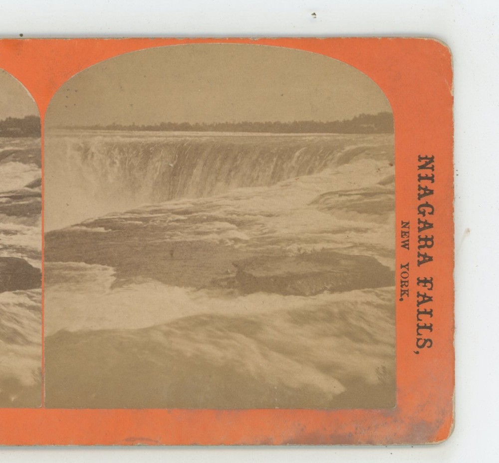 Horseshoe from Canada Niagara Falls George Barker Stereoview