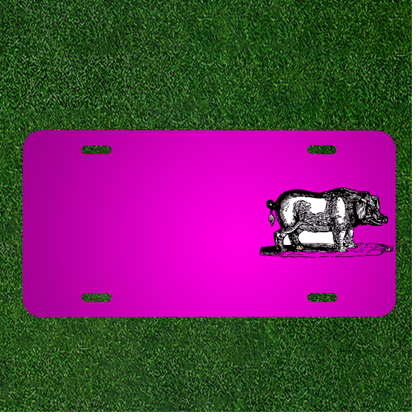 Create Your Custom Car License Plate with Names for Boar, Pig, or Wild Hog