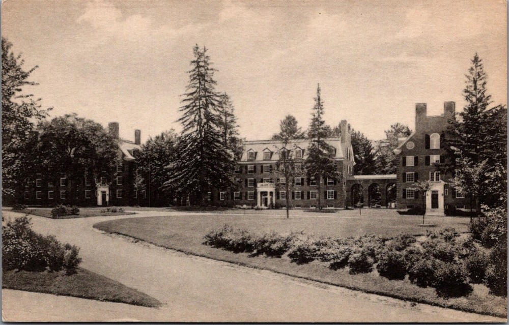 Dartmouth College Hanover NH - Gile, Streeter & Lord Halls Postcard c1920s
