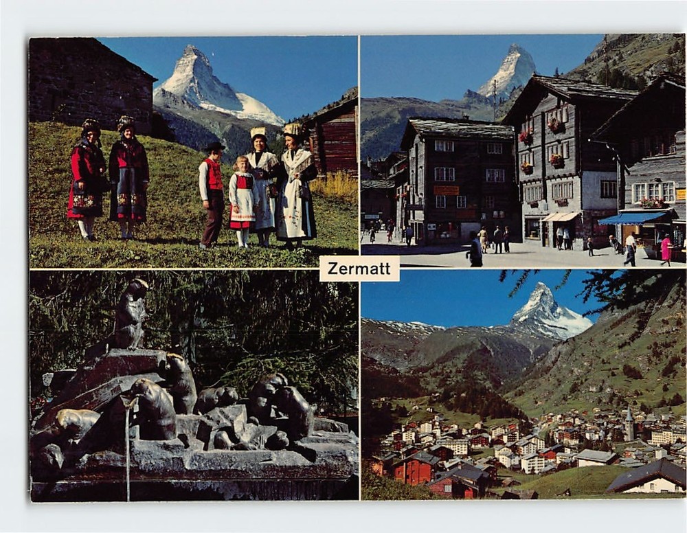 Postcard Scenes & Views Zermatt Switzerland