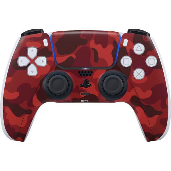 Camouflage PS5 Controller Skin - Red Street Camo
