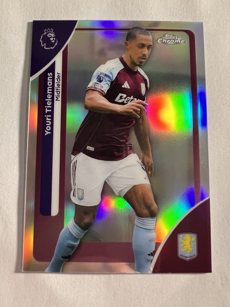 2026 Topps Chrome Premier League EPL #25 Youri Tielemans Refractor