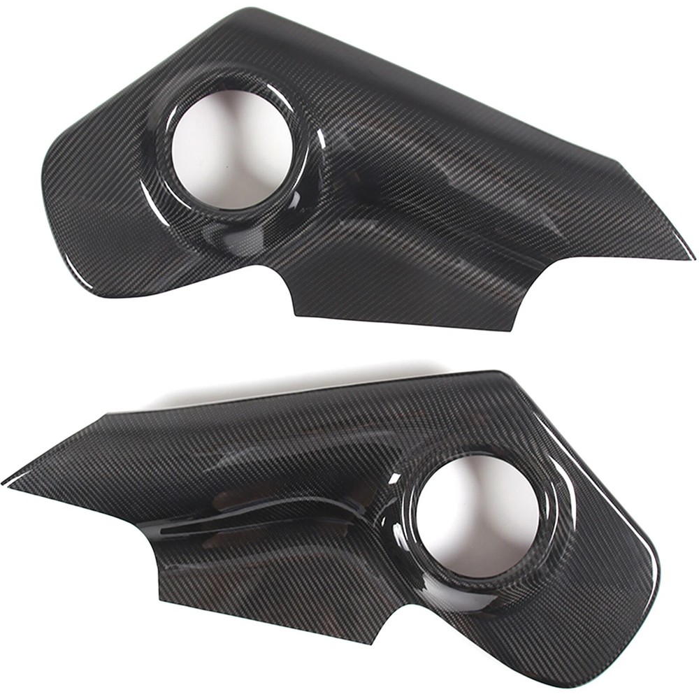 Dry Carbon Fiber Car Door Speaker Panel Cover Trim For Toyota Supra A90 2019-25