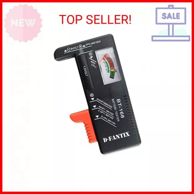 D-FantiX Battery Tester, Universal Battery Checker Small Battery Testers for AAA
