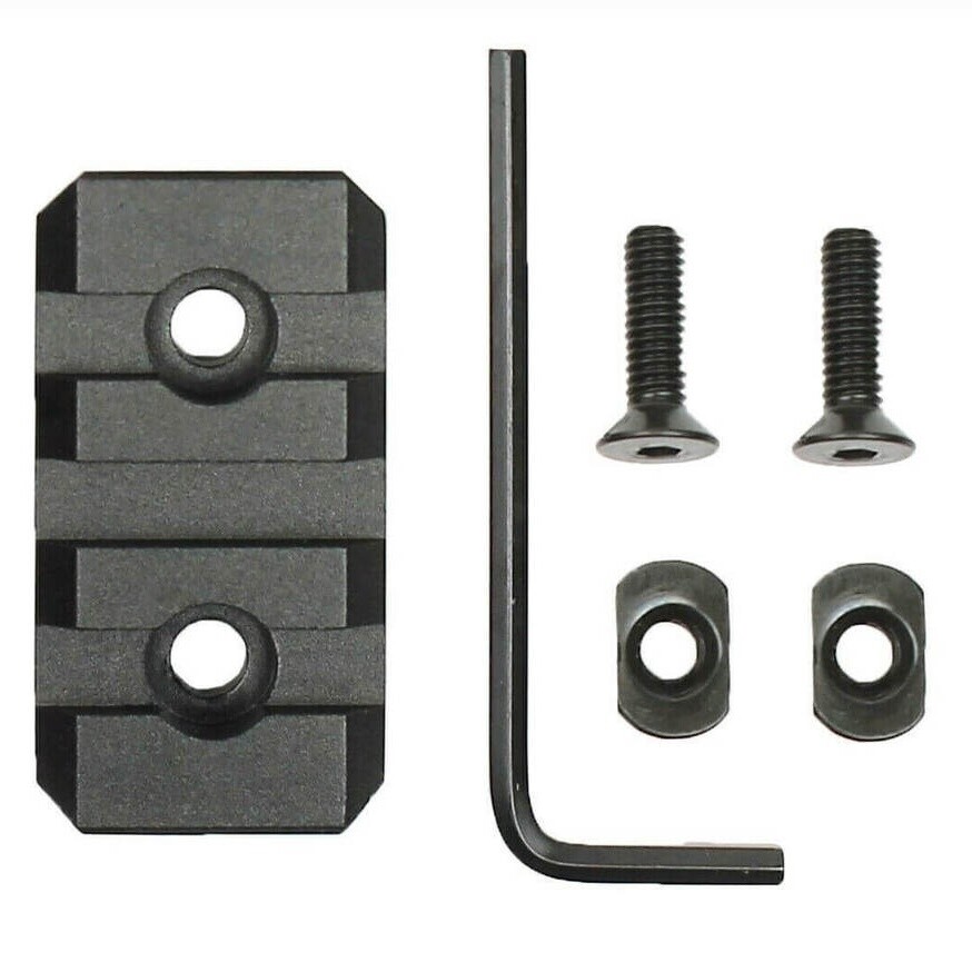 3 Slots Section Aluminum Mount adapter Iron USA Picatinny Rail for M-LOK/MLOK