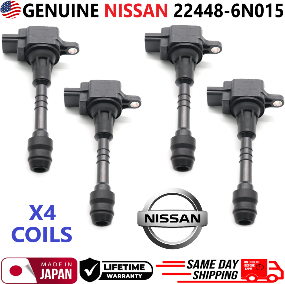 GENUINE NISSAN Ignition Coils For 2002-2006 Nissan Sentra 1.8L I4, 22448-6N015