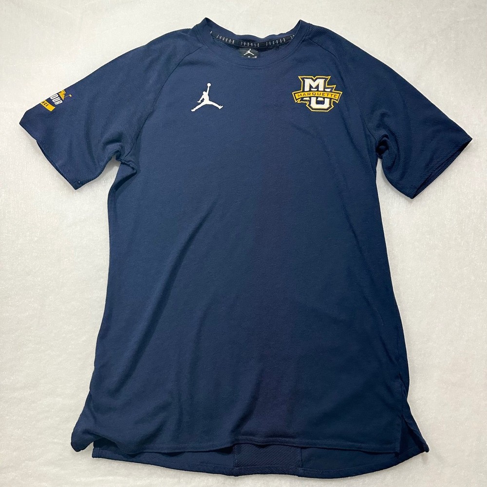 Jordan Marquette Golden Eagles 2019 Foreign Tour Dri-FIT Shirt Mens M AJ1913-419