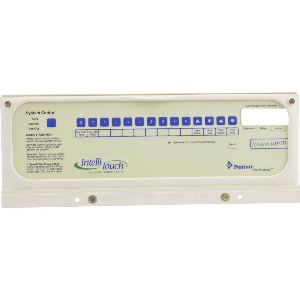 Control Panel Bezel, Pentair, IntelliTouch®, i10-3D