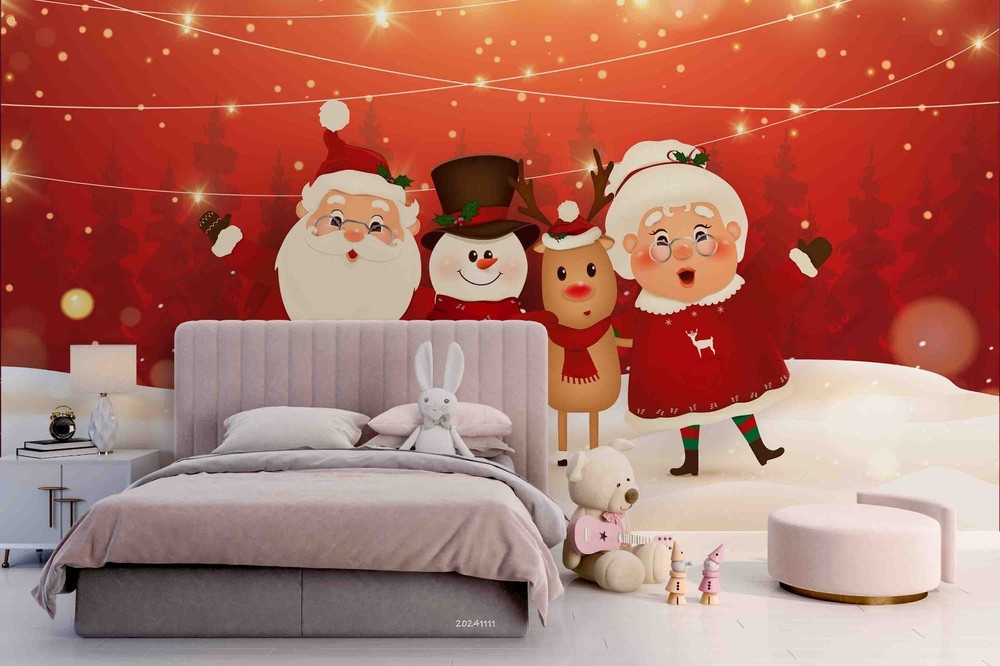 3D Christmas Illustration Wall Murals Wallpaper Murals Wall Sticker 15