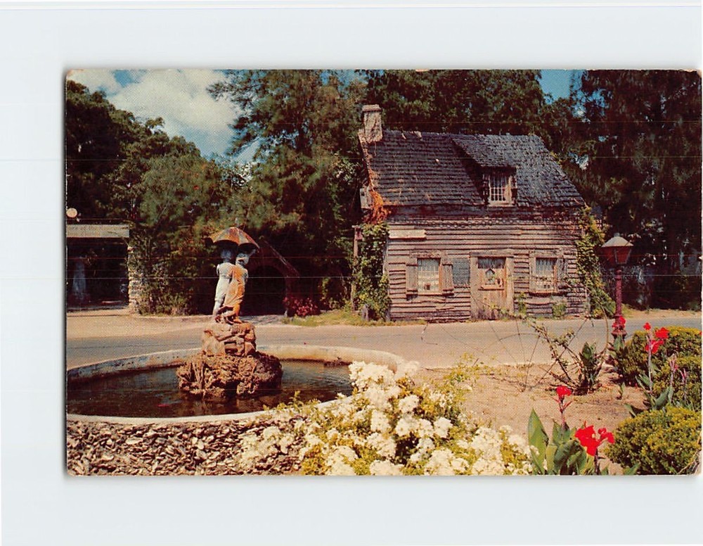 Postcard Oldest Wooden School House Saint St. Augustine Florida USA America