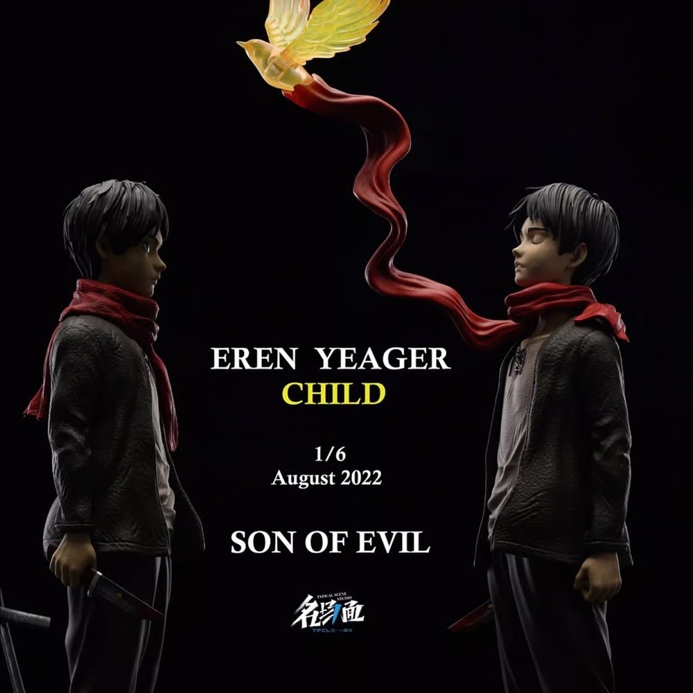 Attack on Titan AOT Typical Scene Studio Child Eren 1/6 Resin Statue Figure NEW