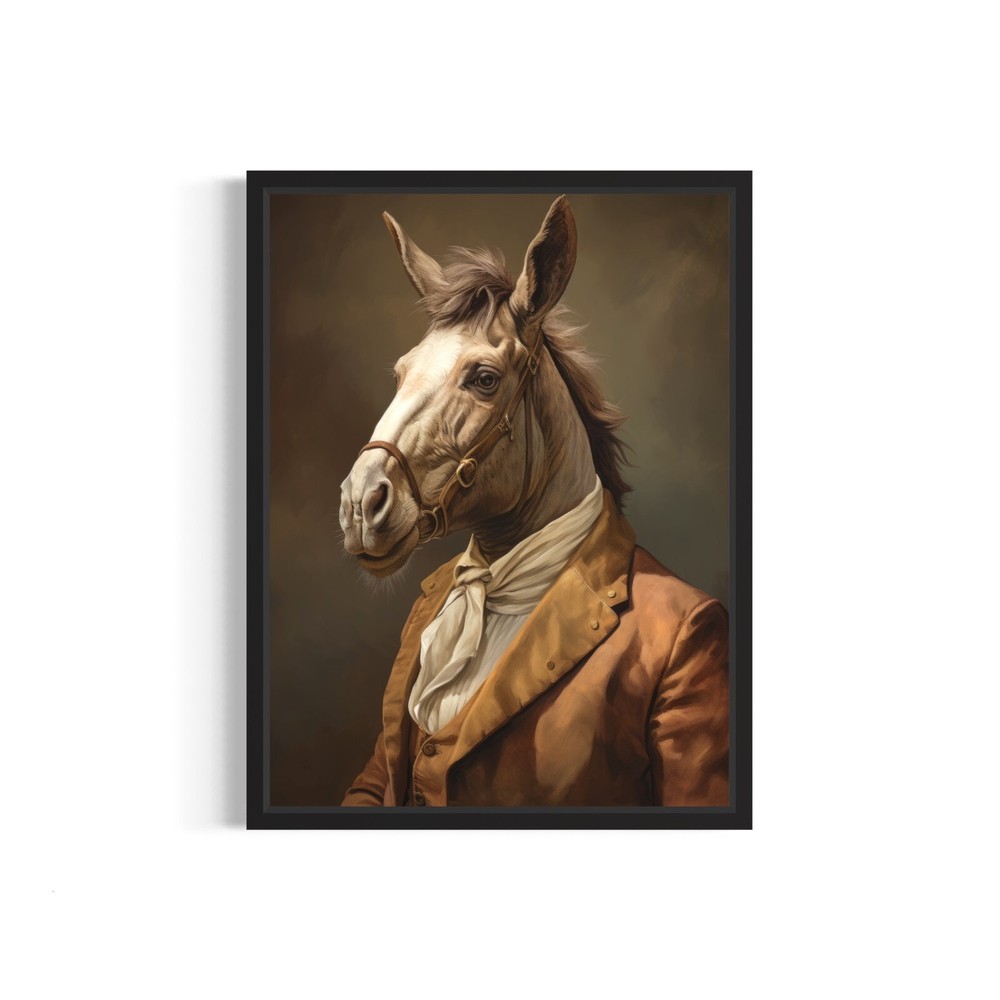 Mule Classic Animal Vintage Photo Art Print Poster Wall Art Painting