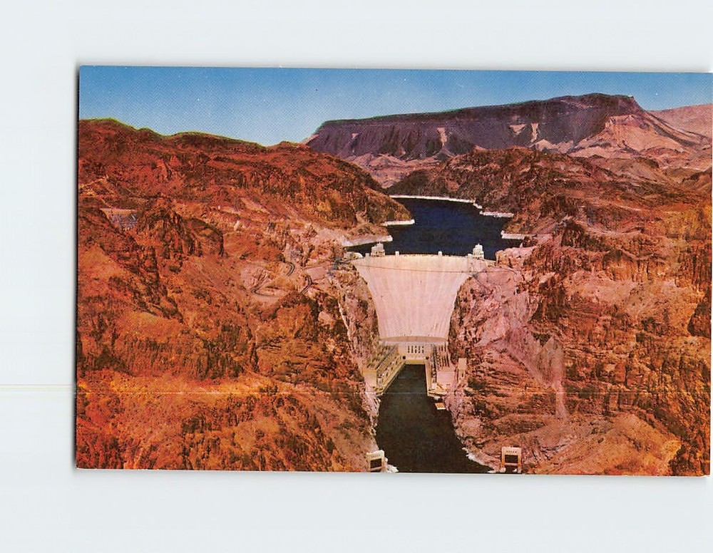 Postcard Hoover Dam USA