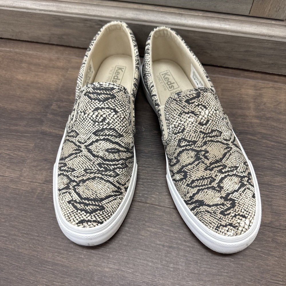 Keds Snakeskin Flats Slip On Loafers Women's Shoes Size 9.5