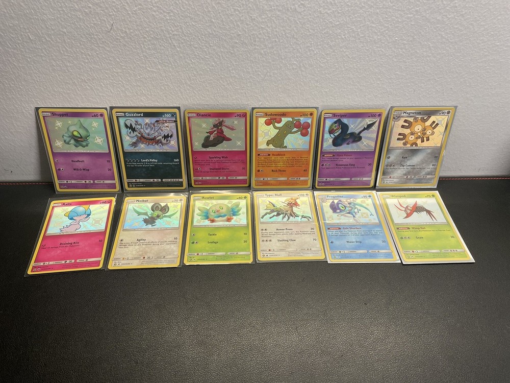 Pokemon TCG Hidden Fates Baby Shiny Holo 12-Card Lot Pack Fresh NM/M Condition