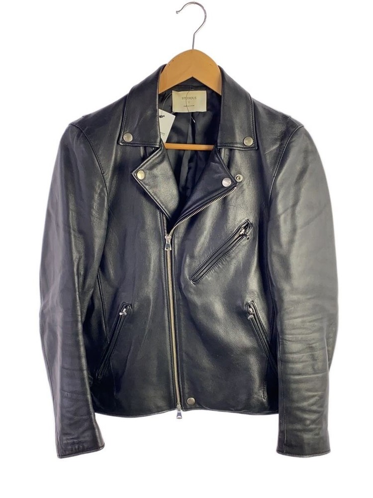 Studious Double Riders Jacket/1/Sheep Leather/Blk/107352002 3476