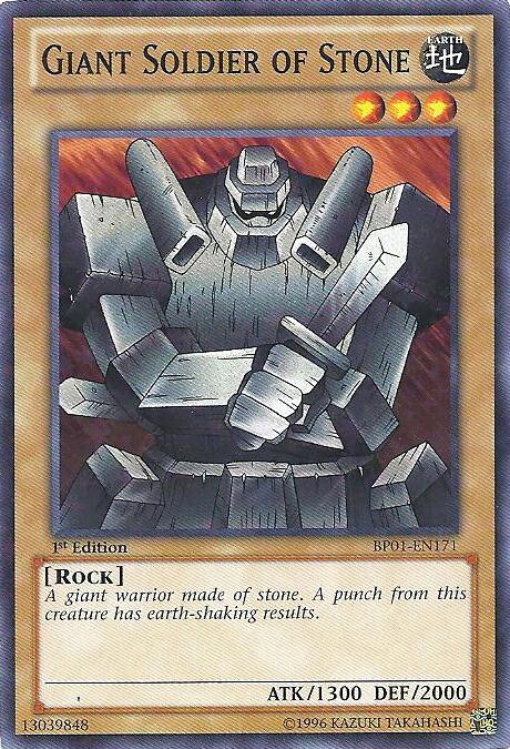 3 x Giant Soldier of Stone - BP01-EN171 - Starfoil Rare - 1st Edition Near Mint,