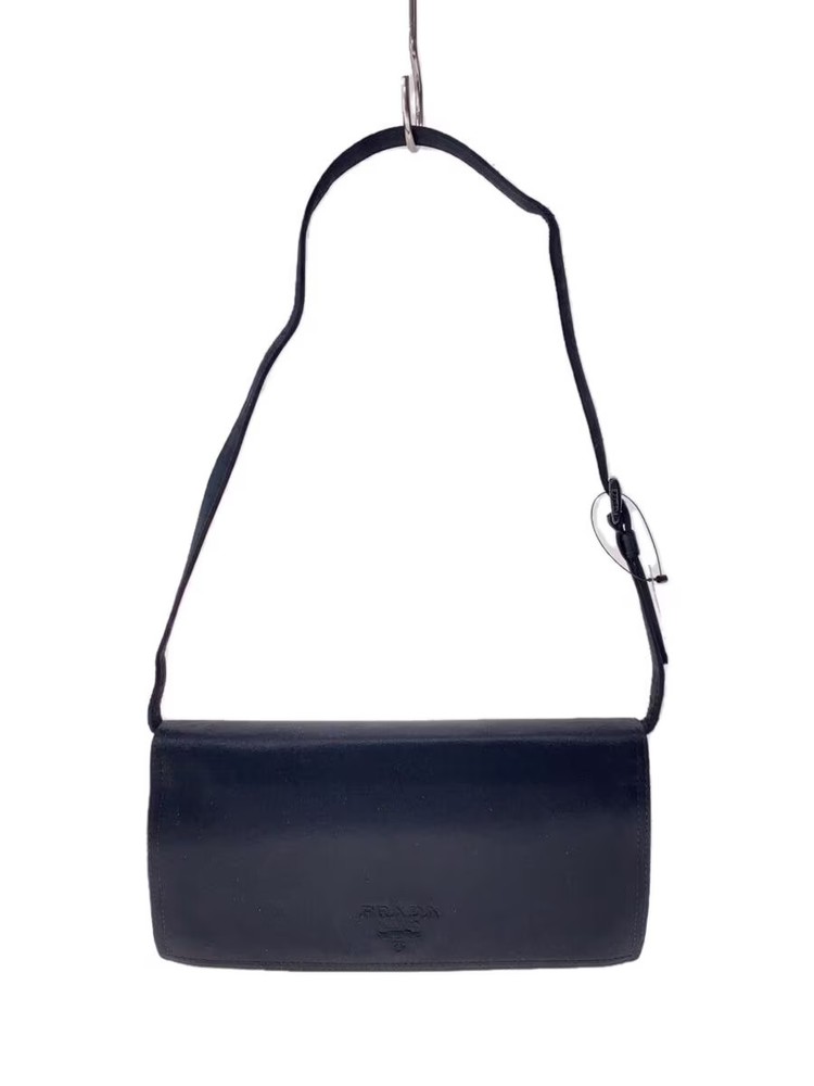 Authentic Black Prada Handbag From Japan Solid Leather