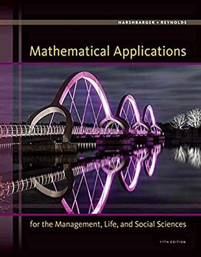 Mathematical Applications for - Hardcover, by Harshbarger Ronald J.; - Very Good