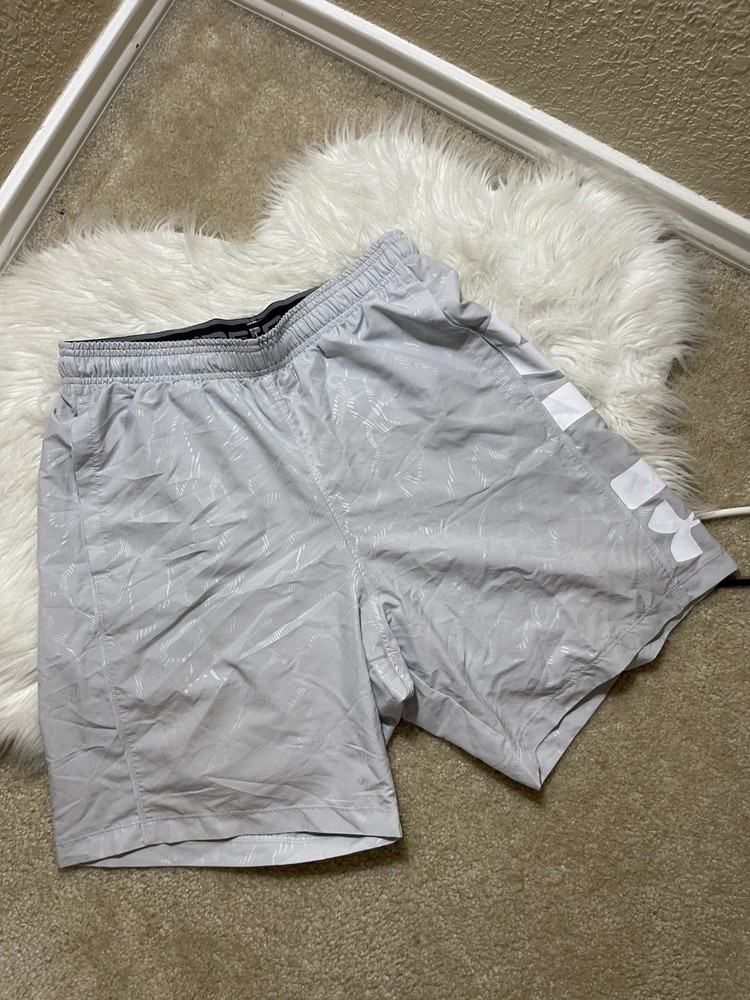 Under Armour Vanish Woven Printed 6'' Shorts Men's M Gray