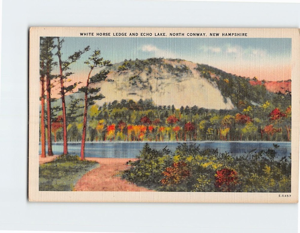 Postcard White Horse Ledge And Echo Lake North Conway USA