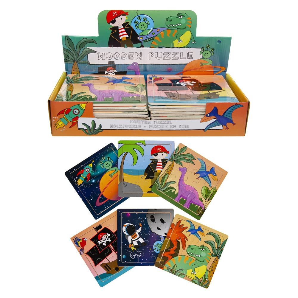Wooden Puzzle Boys - Dinosaur, Space, Pirate, Wooden Puzzle Children, Wooden Puz