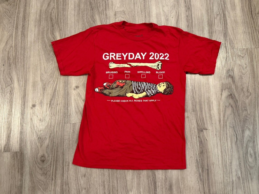 Suicideboys G59 Grey Day 2022 Tour Shirt MensM Red Hip Hop Rap Tee Crew Neck