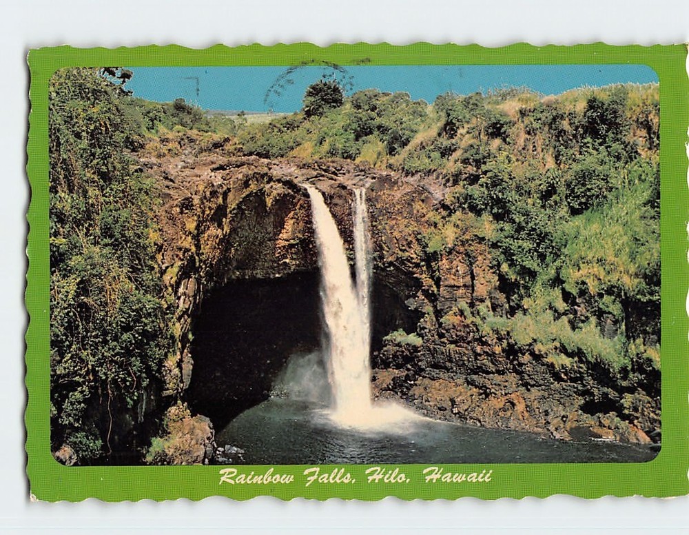 Postcard Rainbow Falls Hilo Hawaii