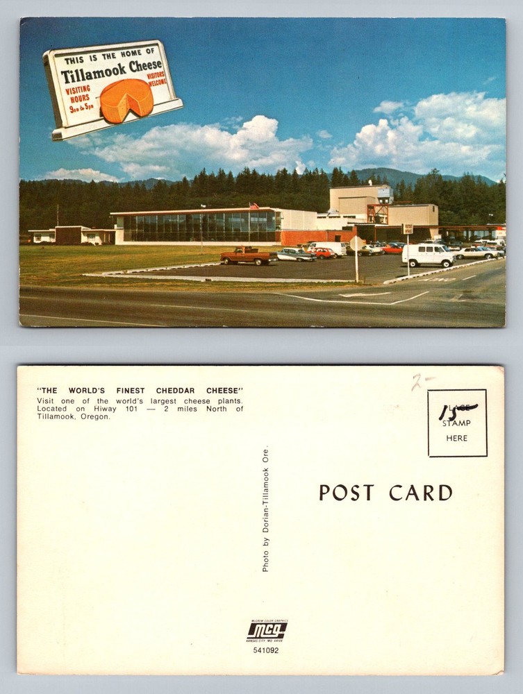 Tillamook, OR-Oregon, Tillamook Cheese Factory On Highway 101 Vintage Postcard