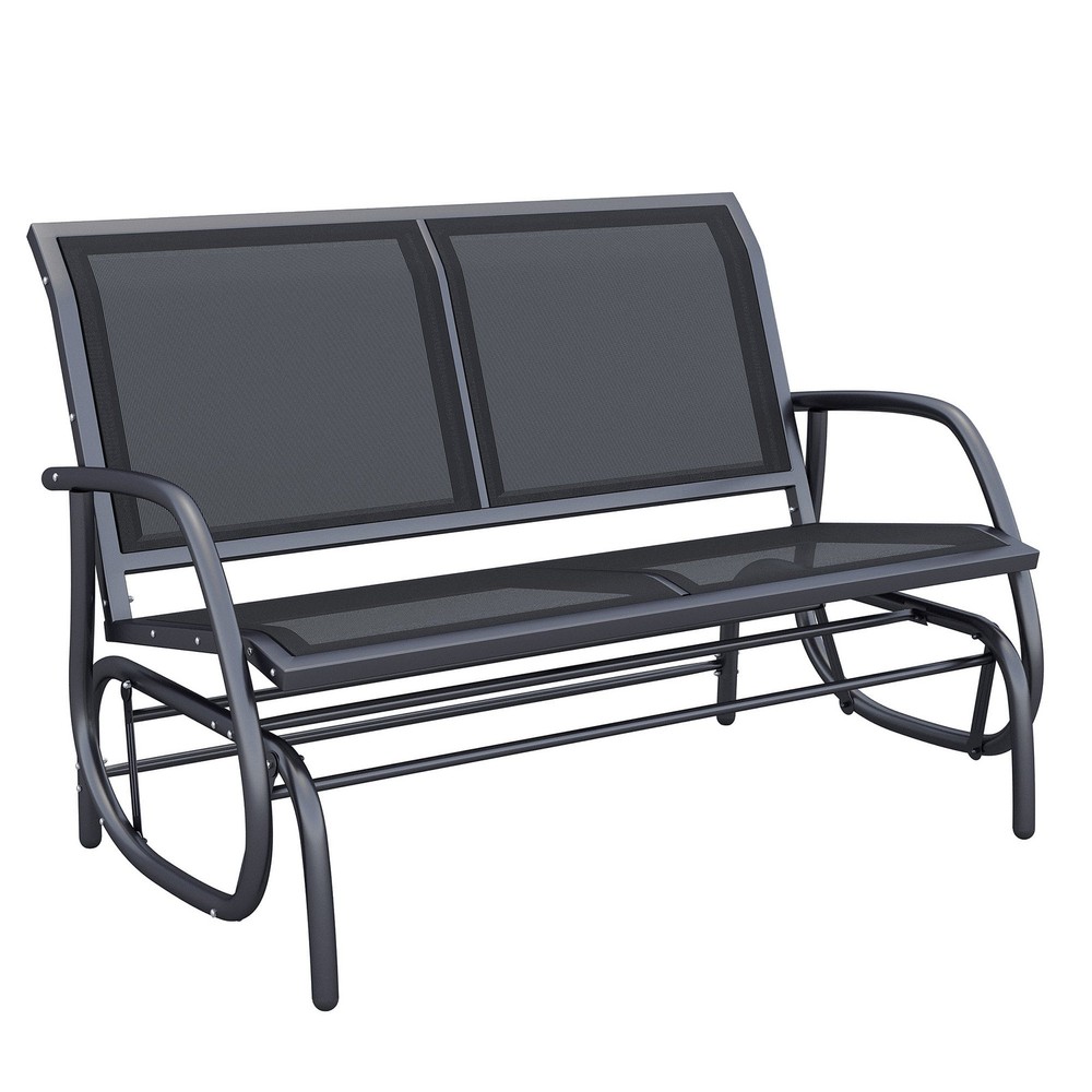 Outsunny Patio Glider Bench: 2-Person Swing