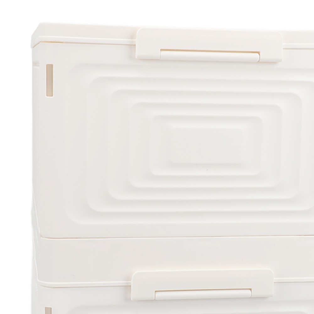 Shoe Rack Folding Shoe Cabinet Sturdy 4 Layer Transparent For Office